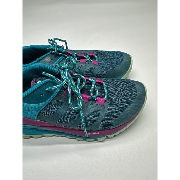Merrell Trail Running Shoes Women's Size 7 J53100 QForm2 Vibram Teal Purple - Picture 2 of 9